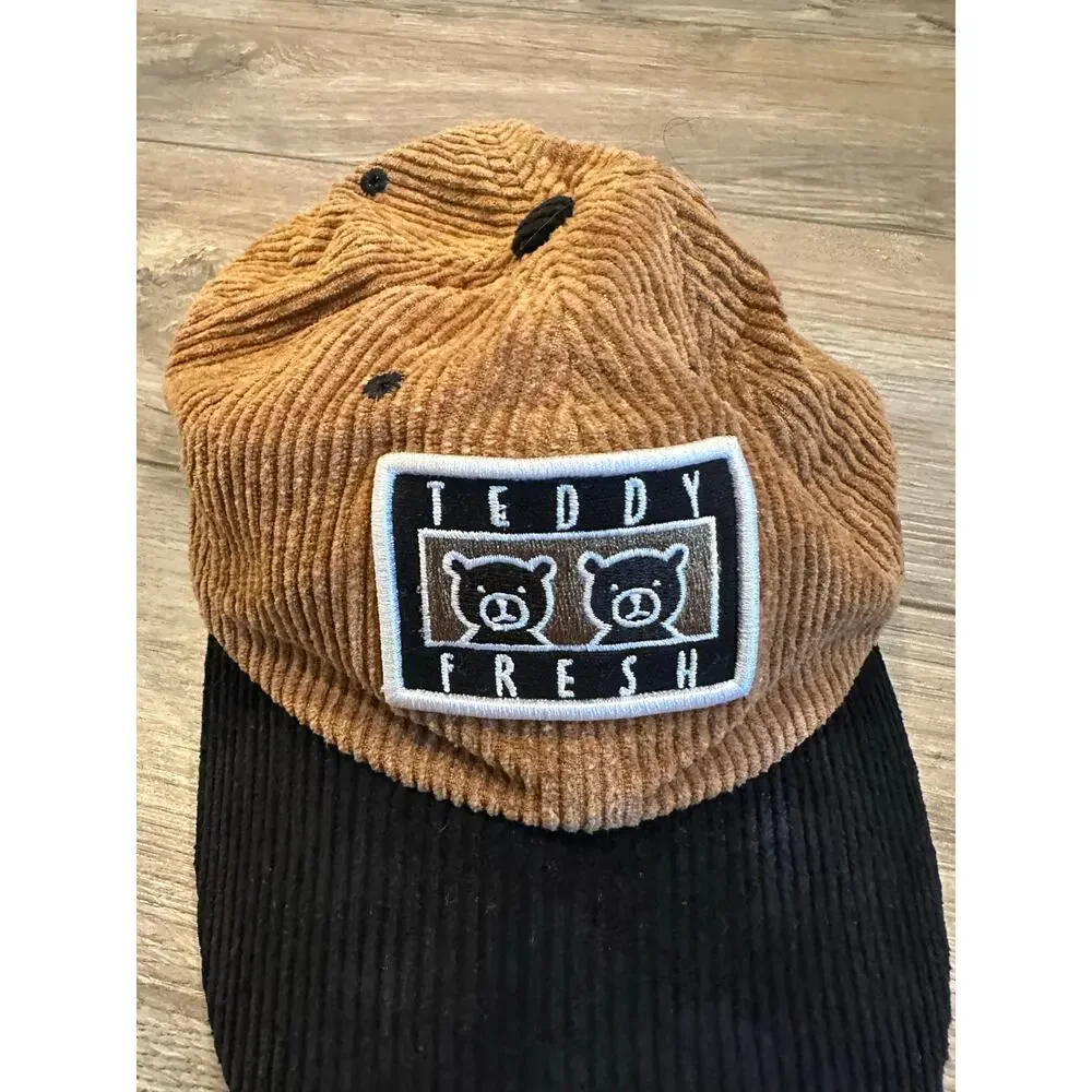 Teddy Fresh Corduroy Hat Tan & Black